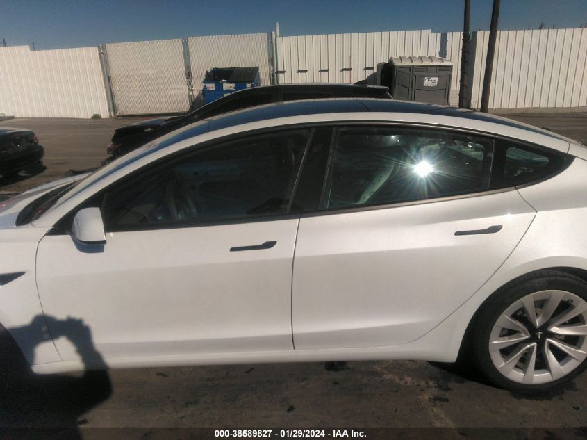 2021 TESLA MODEL 3 STANDARD RANGE PLUS REAR-WHEEL DRIVE - 5YJ3E1EA4MF838514