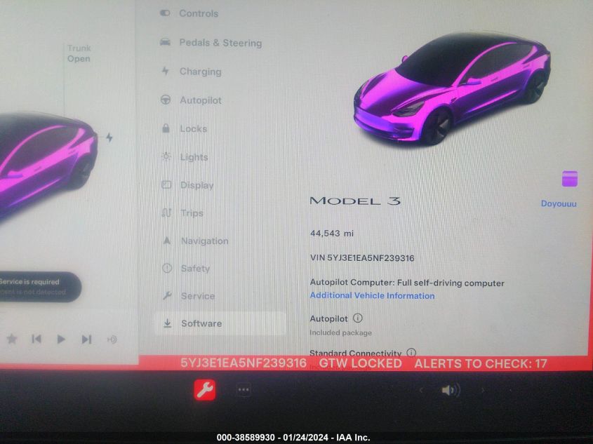 2022 TESLA MODEL 3 REAR-WHEEL DRIVE - 5YJ3E1EA5NF239316