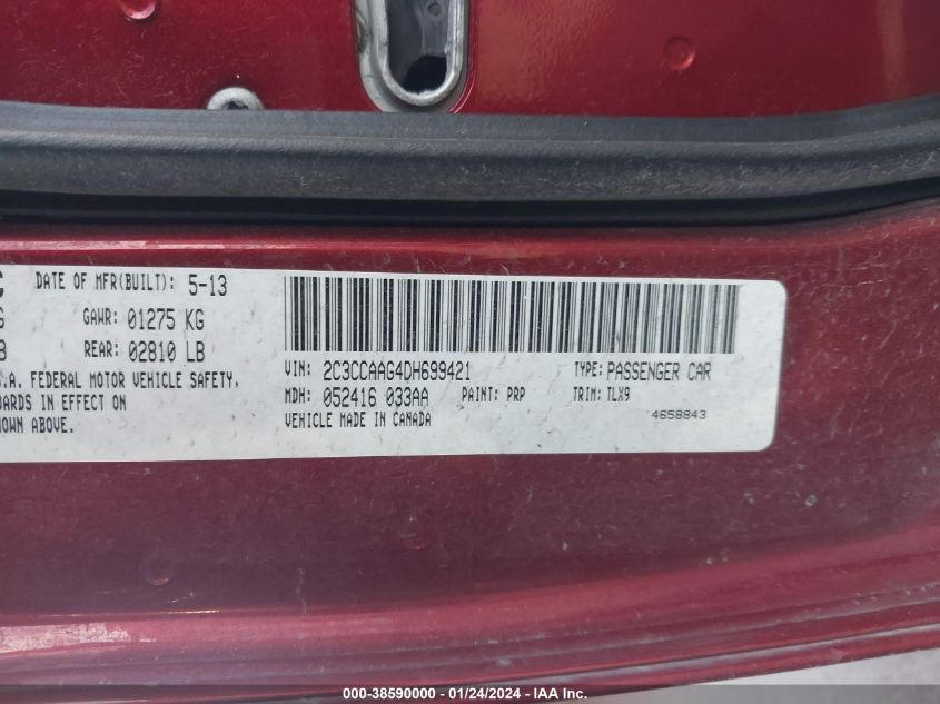 2013 CHRYSLER 300 - 2C3CCAAG4DH699421