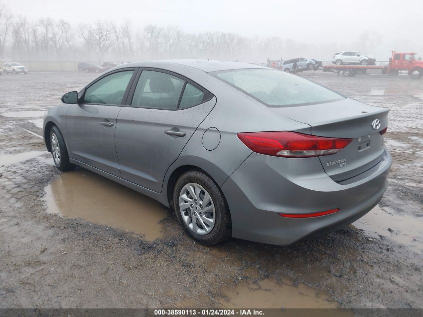 VIN KMHD74LF6JU452836 2018 HYUNDAI ELANTRA SE