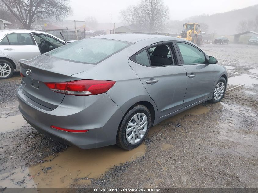 VIN KMHD74LF6JU452836 2018 HYUNDAI ELANTRA SE