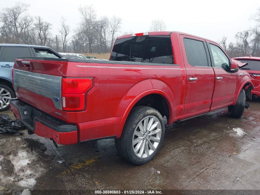 2020 FORD F-150 LIMITED - 1FTEW1EG2LFA92360