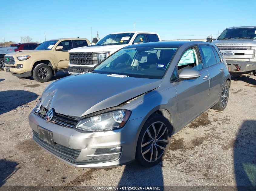 2016 VOLKSWAGEN GOLF S/SE/SEL - 3VW217AU6GM021875