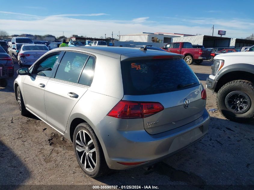2016 VOLKSWAGEN GOLF S/SE/SEL - 3VW217AU6GM021875