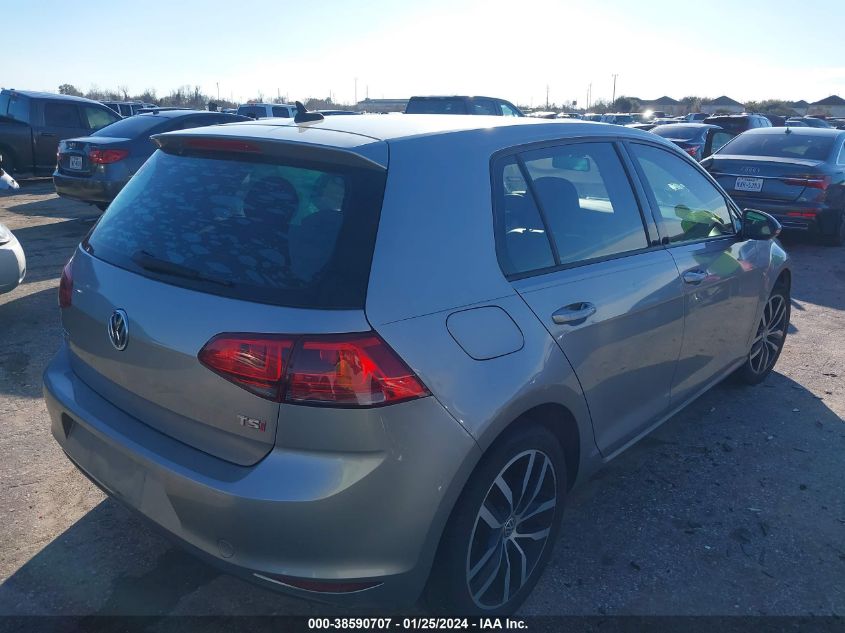 2016 VOLKSWAGEN GOLF S/SE/SEL - 3VW217AU6GM021875