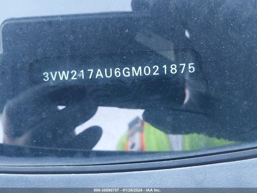 2016 VOLKSWAGEN GOLF S/SE/SEL - 3VW217AU6GM021875