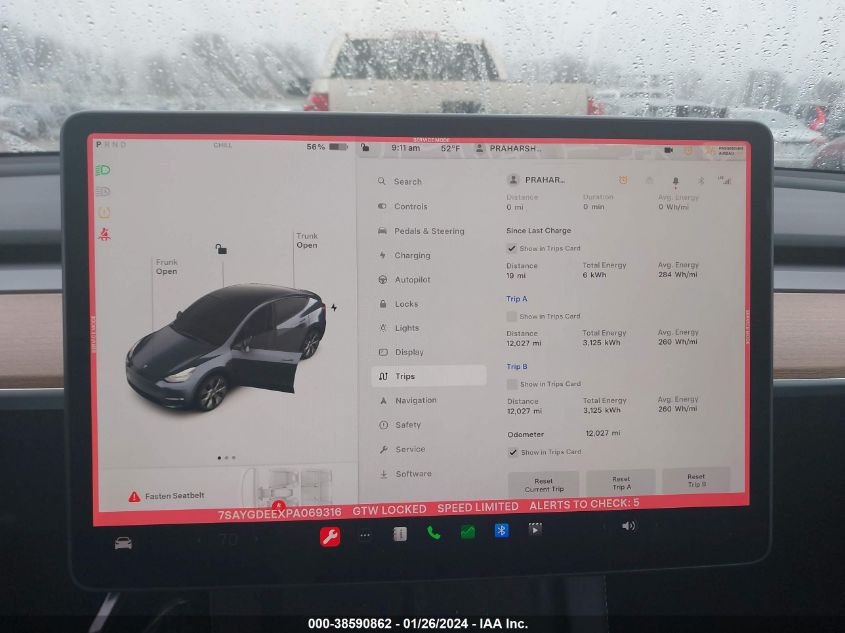 2023 TESLA MODEL Y - 7SAYGDEEXPA069316