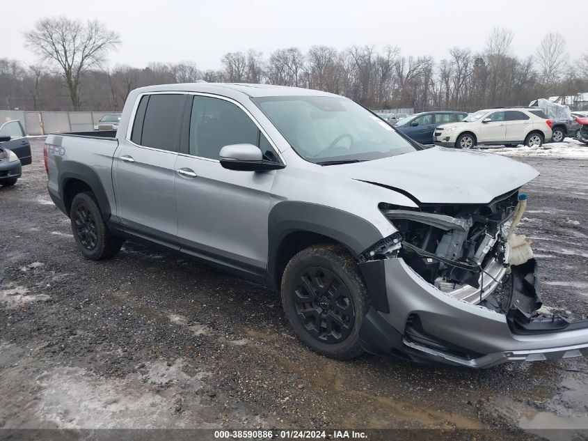 2022 HONDA RIDGELINE RTL-E - 5FPYK3F77NB017834