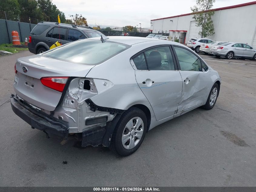 2016 KIA FORTE LX - KNAFK4A68G5573852