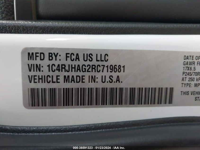 2024 JEEP GRAND CHEROKEE LAREDO/ALTITUDE - 1C4RJHAG2RC719681
