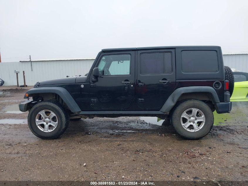 2014 JEEP WRANGLER UNLIMITED SPORT - 1C4BJWDG9EL327504