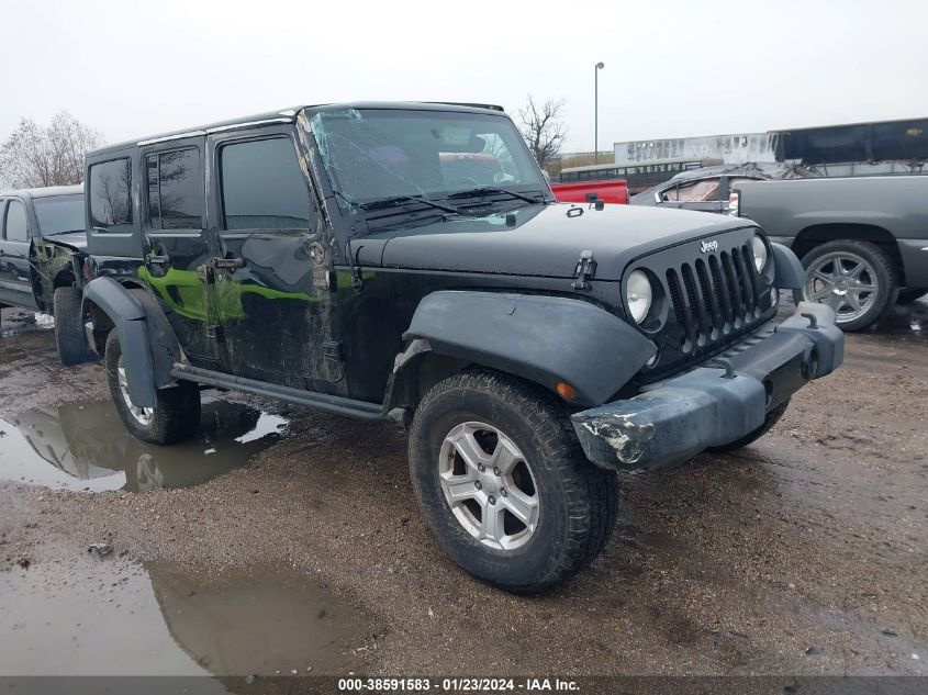 2014 JEEP WRANGLER UNLIMITED SPORT - 1C4BJWDG9EL327504