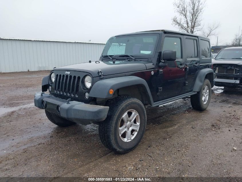 2014 JEEP WRANGLER UNLIMITED SPORT - 1C4BJWDG9EL327504
