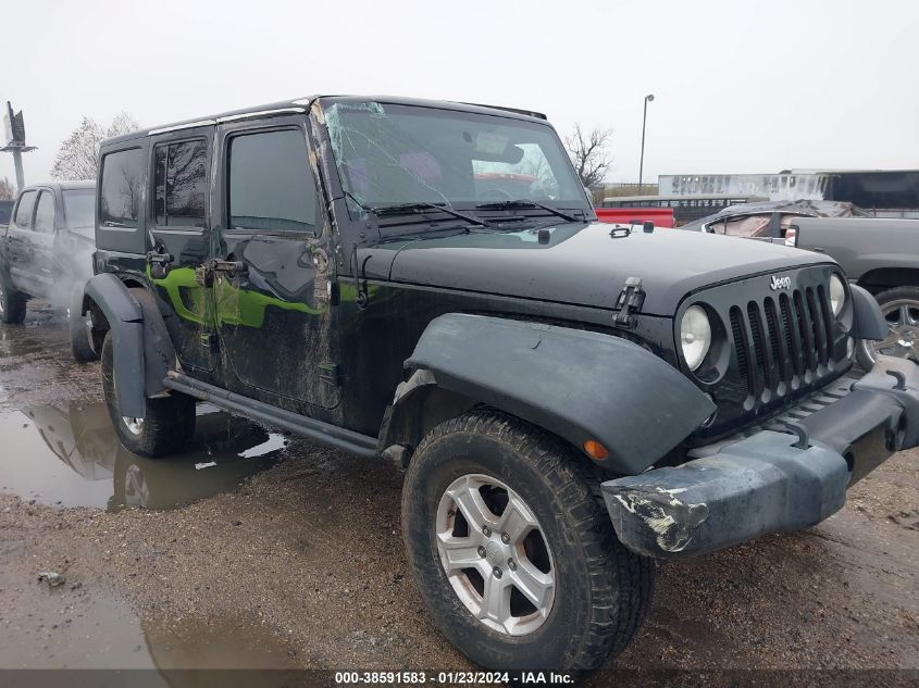 2014 JEEP WRANGLER UNLIMITED SPORT - 1C4BJWDG9EL327504