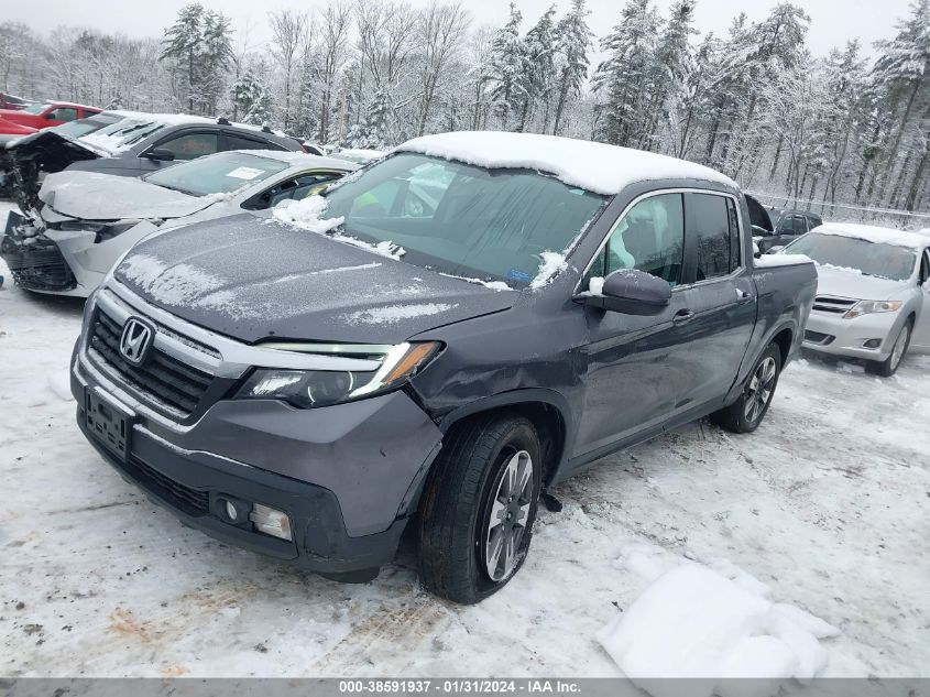 2019 HONDA RIDGELINE RTL-T - 5FPYK3F62KB029974
