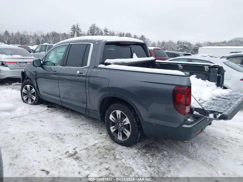2019 HONDA RIDGELINE RTL-T - 5FPYK3F62KB029974