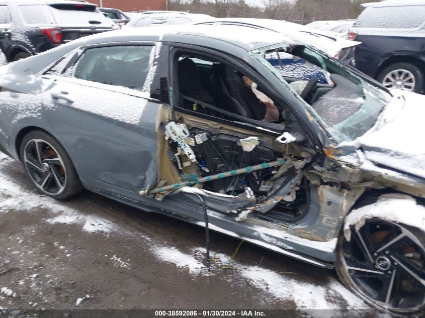 2021 HYUNDAI ELANTRA N LINE - KMHLR4AF7MU196655