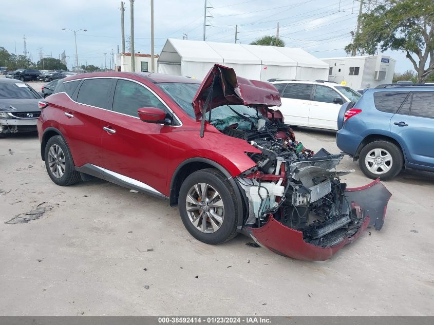 Lot #2539237954 2016 NISSAN MURANO S salvage car