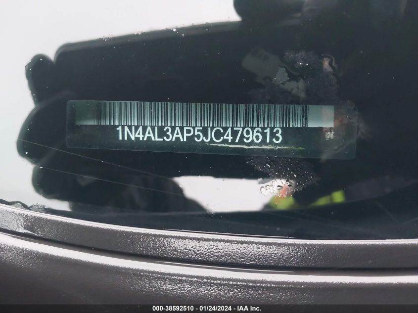 2018 NISSAN ALTIMA 2.5/S/SV/SL/SR - 1N4AL3AP5JC479613