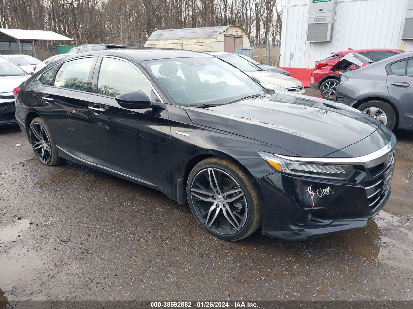 Lot #2541527516 2022 HONDA ACCORD HYBRID TOURING salvage car