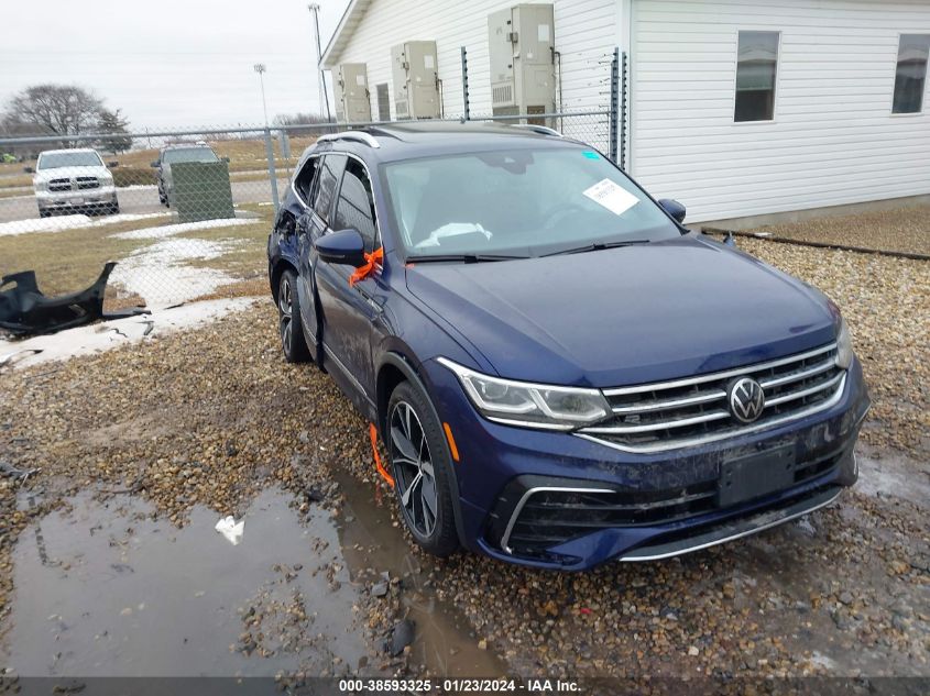 2022 VOLKSWAGEN TIGUAN 2.0T SEL R-LINE - 3VV4B7AX0NM024529