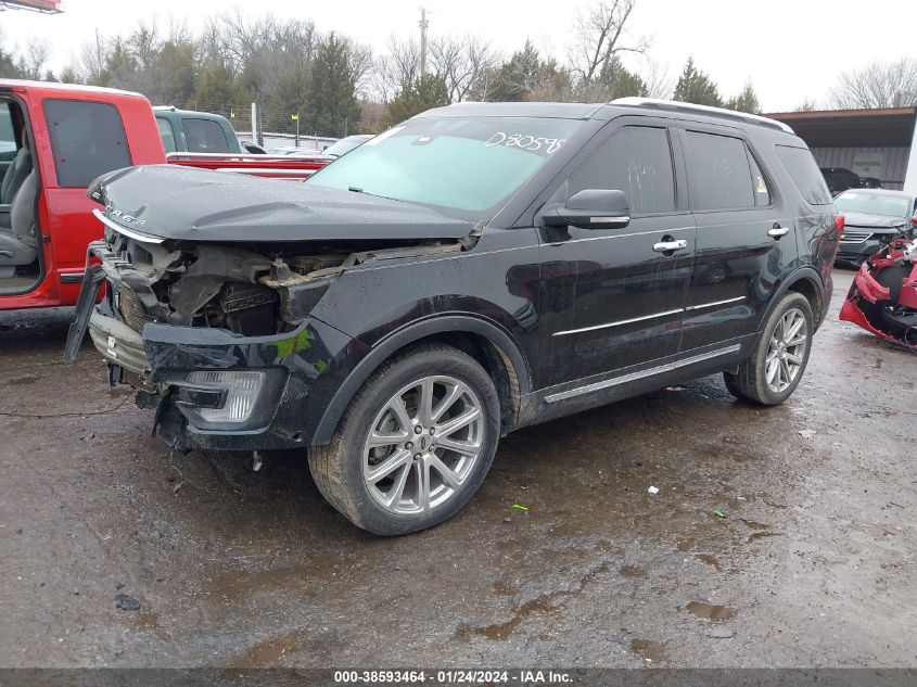2017 FORD EXPLORER LIMITED - 1FM5K7F88HGD80595