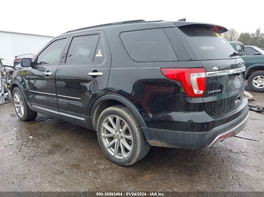 2017 FORD EXPLORER LIMITED - 1FM5K7F88HGD80595