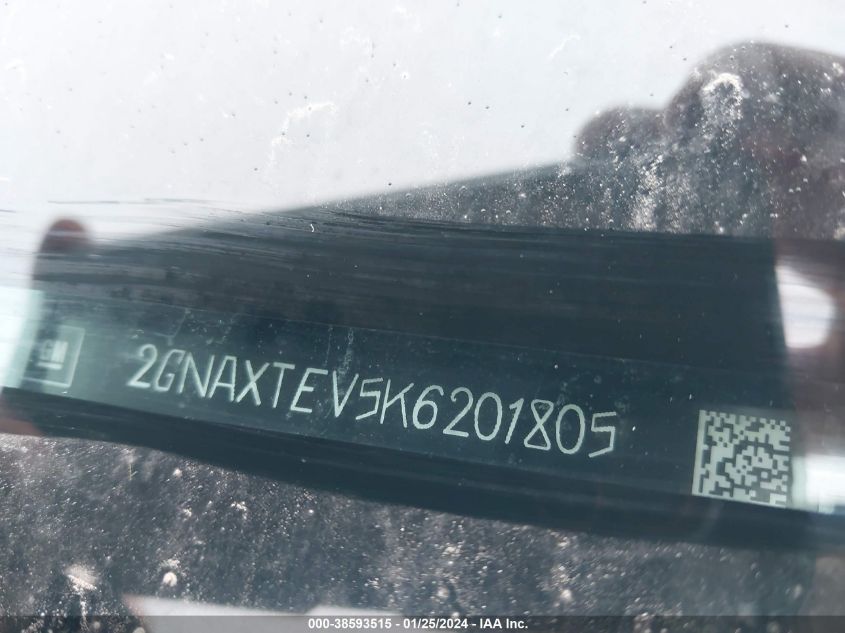 2019 CHEVROLET EQUINOX LT - 2GNAXTEV5K6201805