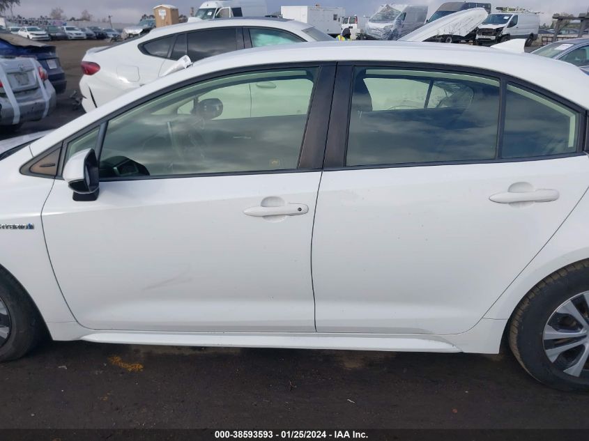 2020 TOYOTA COROLLA HYBRID LE - JTDEBRBEXLJ014001