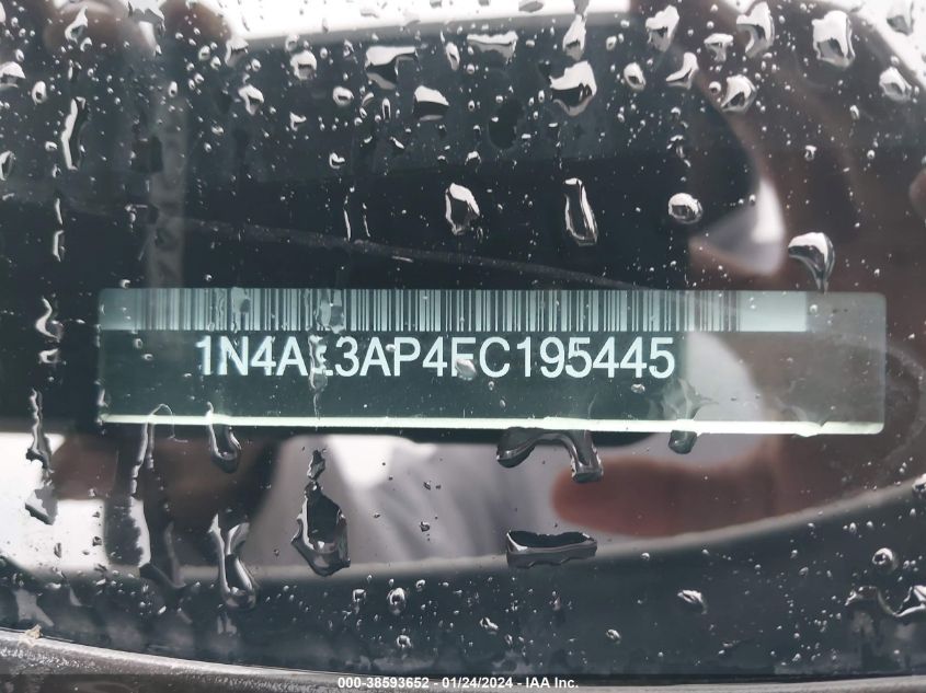 2015 NISSAN ALTIMA 2.5/S/SV/SL - 1N4AL3AP4FC195445