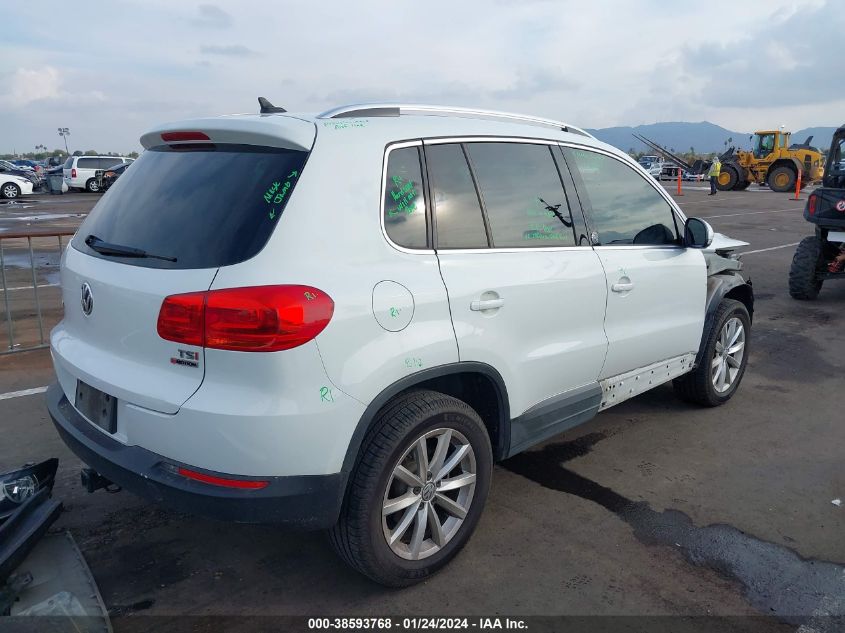 VIN WVGSV7AX4HW509205 2017 VOLKSWAGEN TIGUAN 2.0T WOLFSBURG EDITION