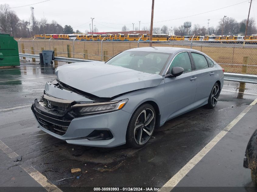 2021 HONDA ACCORD SPORT - 1HGCV2F30MA033965