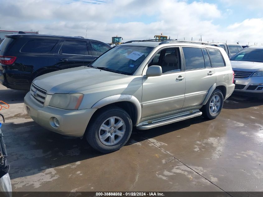 JTEGF21A830100573 | 2003 TOYOTA HIGHLANDER