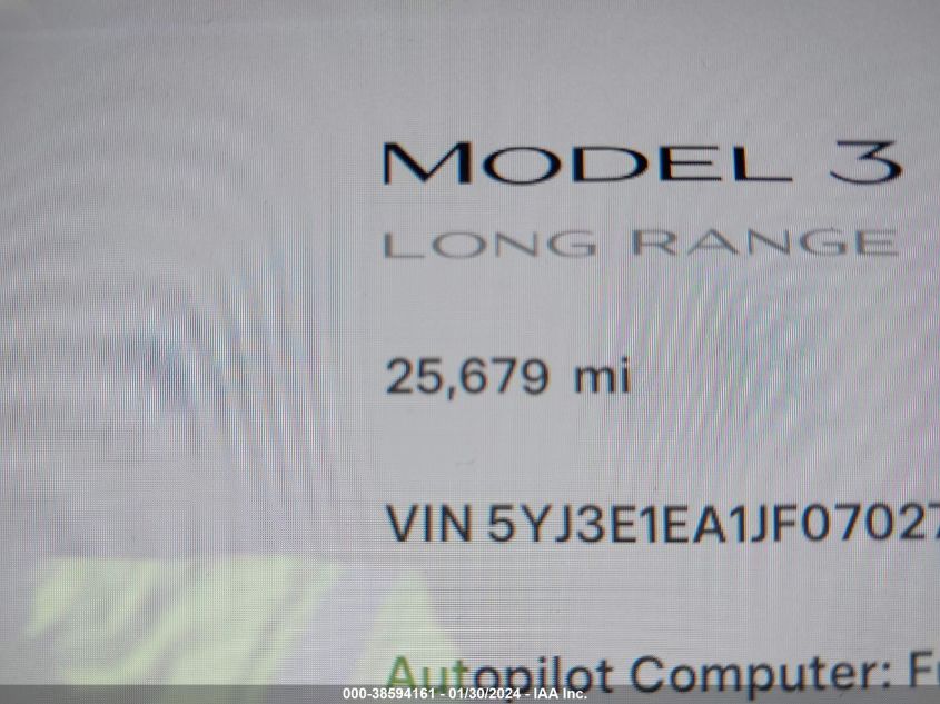 2018 TESLA MODEL 3 - 5YJ3E1EA1JF070275