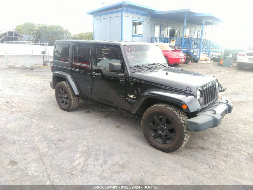 2014 JEEP WRANGLER UNLIMITED SAHARA - 1C4BJWEG4EL128732