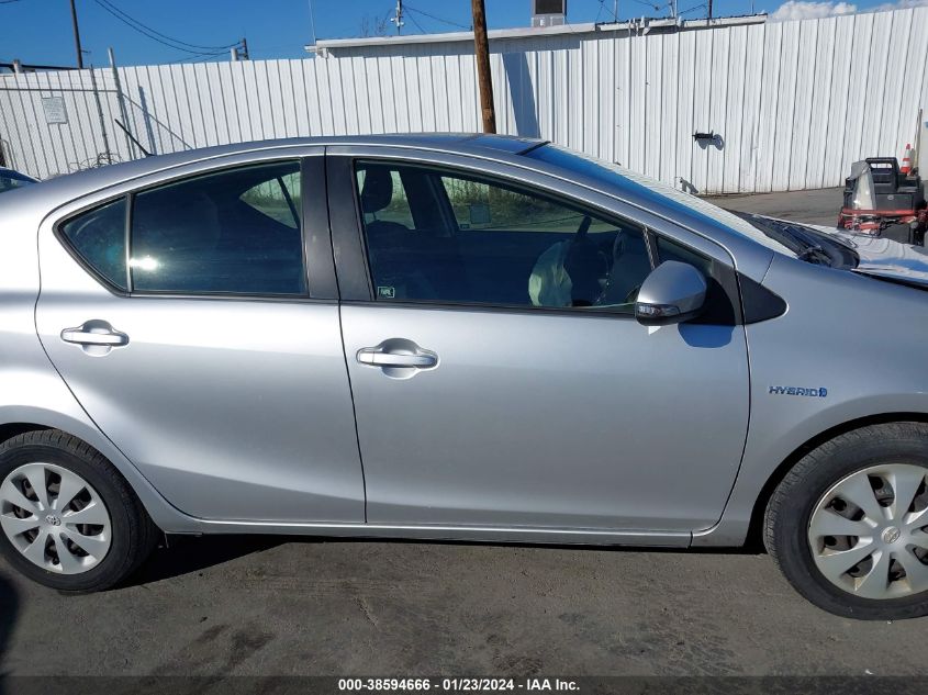 2013 TOYOTA PRIUS C THREE - JTDKDTB35D1040001