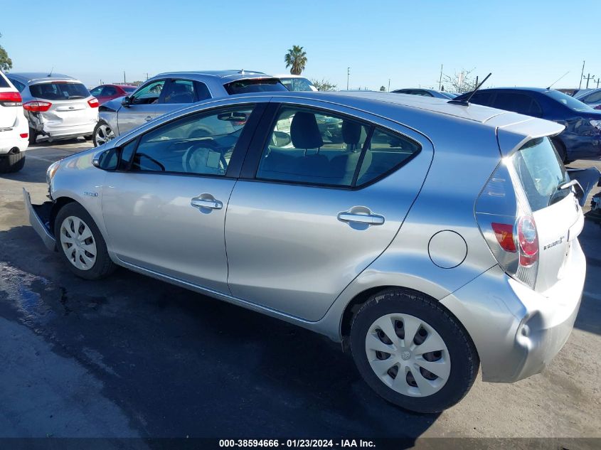 2013 TOYOTA PRIUS C THREE - JTDKDTB35D1040001