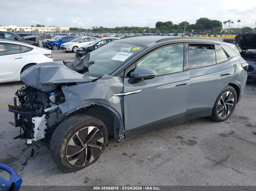 VIN WVGTMPE22NP057945 2022 VOLKSWAGEN ID.4 PRO S