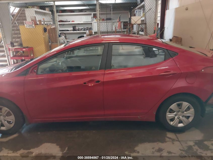 2016 HYUNDAI ELANTRA SE - KMHDH4AE3GU482554