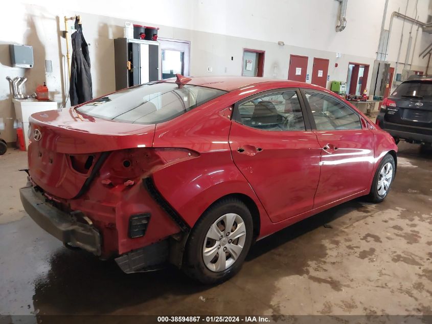 2016 HYUNDAI ELANTRA SE - KMHDH4AE3GU482554
