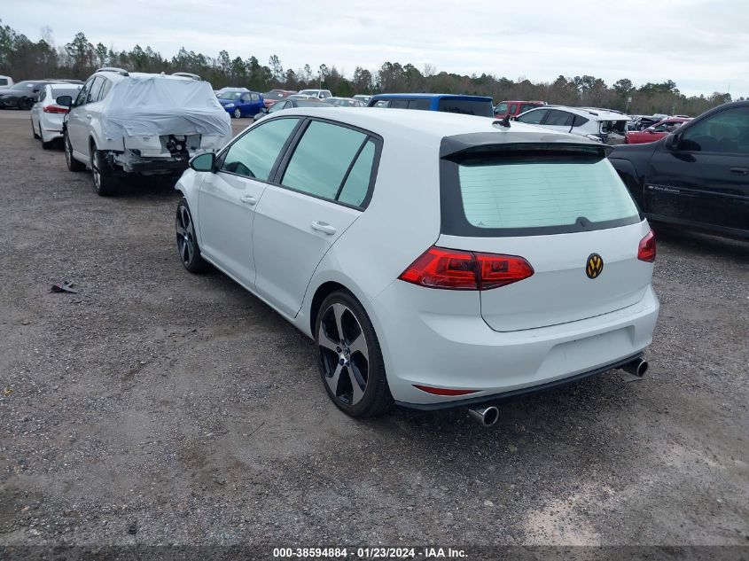 3VW5T7AU8HM067202 | 2017 VOLKSWAGEN GOLF GTI