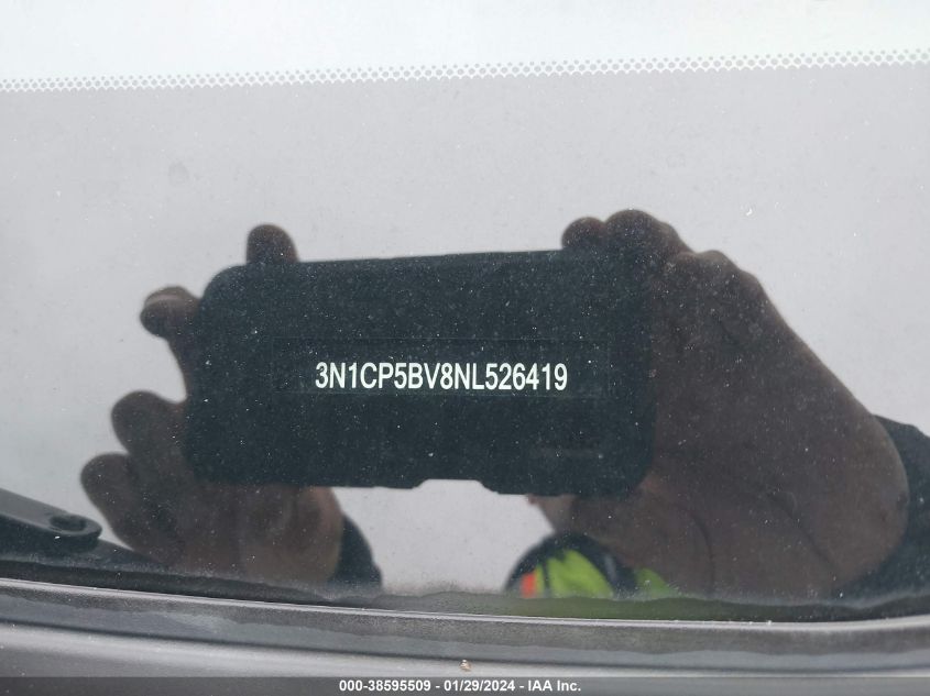 2022 NISSAN KICKS S XTRONIC CVT - 3N1CP5BV8NL526419