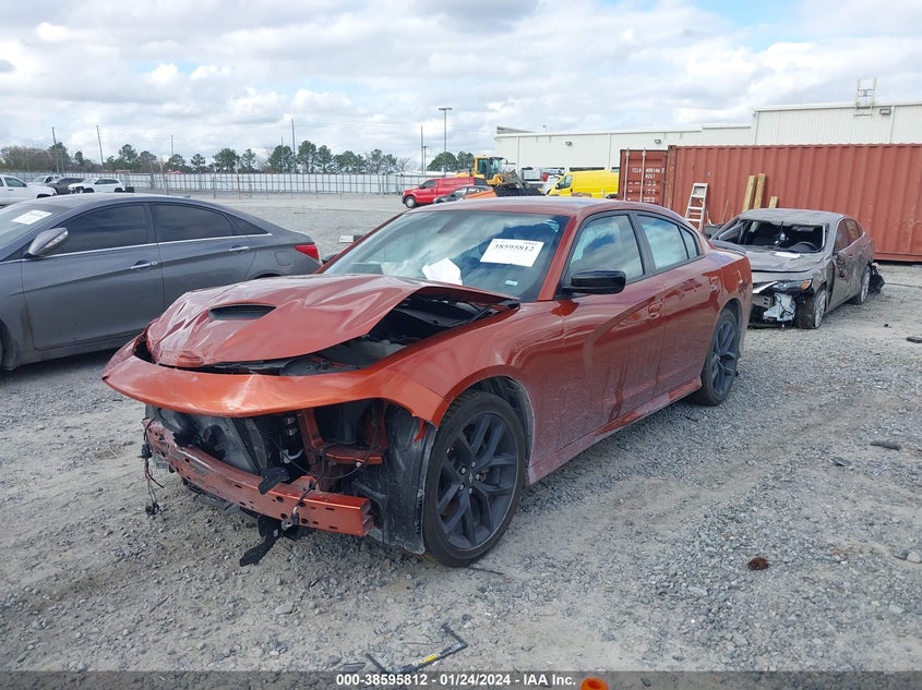 VIN 2C3CDXHG5NH236078 2022 DODGE CHARGER GT RWD
