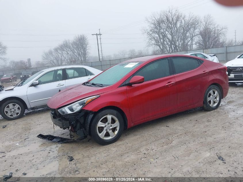 2015 HYUNDAI ELANTRA SE/SPORT/LIMITED - 5NPDH4AE2FH567690