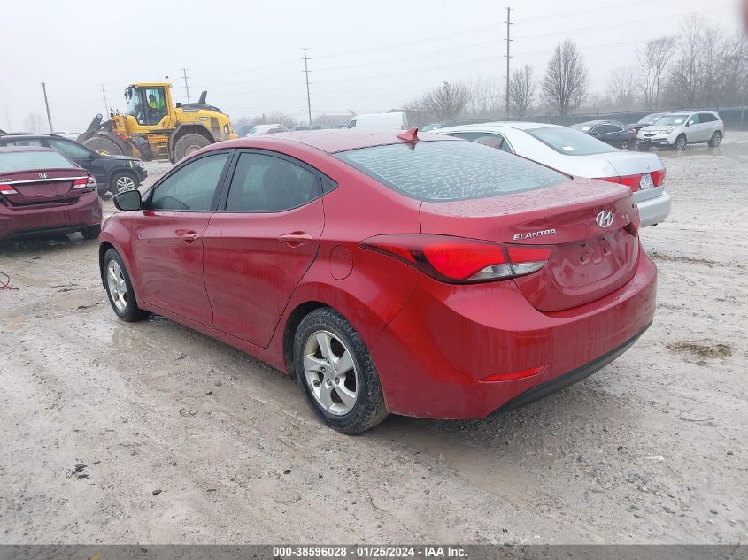 2015 HYUNDAI ELANTRA SE/SPORT/LIMITED - 5NPDH4AE2FH567690