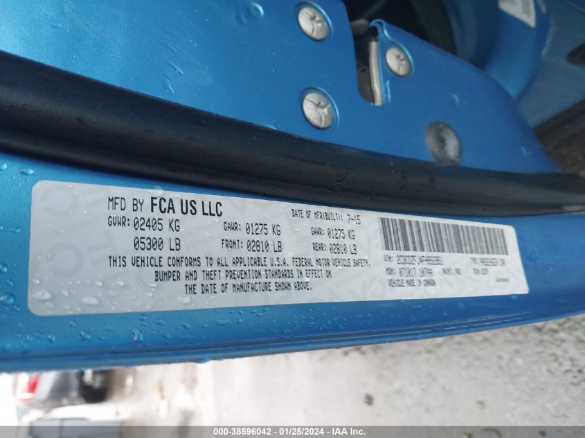 2015 DODGE CHALLENGER R/T SCAT PACK - 2C3CDZFJ4FH892851
