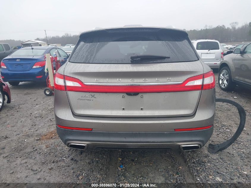 2016 LINCOLN MKX SELECT - 2LMTJ6KR7GBL29361