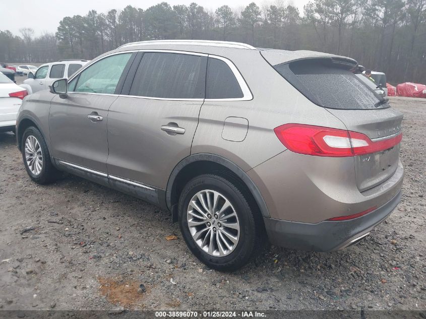2016 LINCOLN MKX SELECT - 2LMTJ6KR7GBL29361