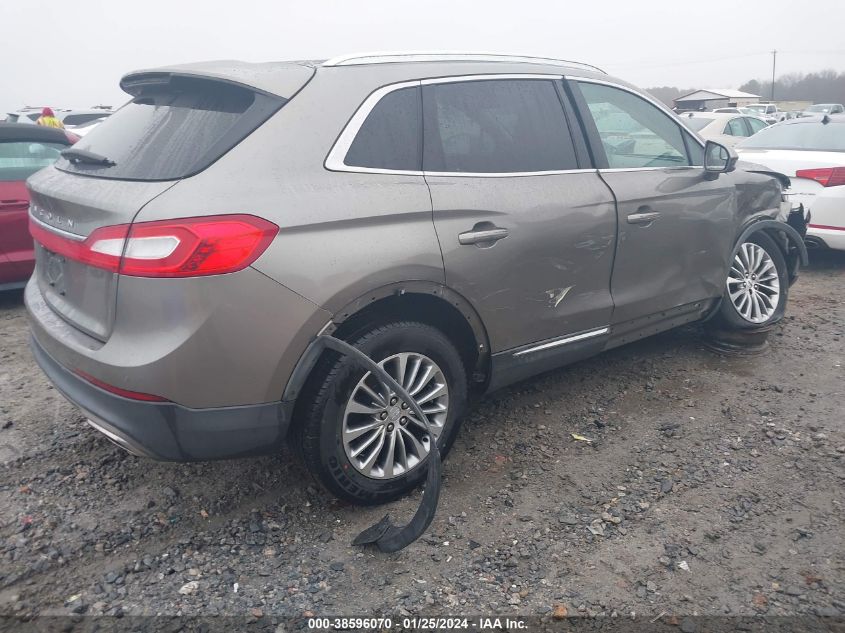 2016 LINCOLN MKX SELECT - 2LMTJ6KR7GBL29361