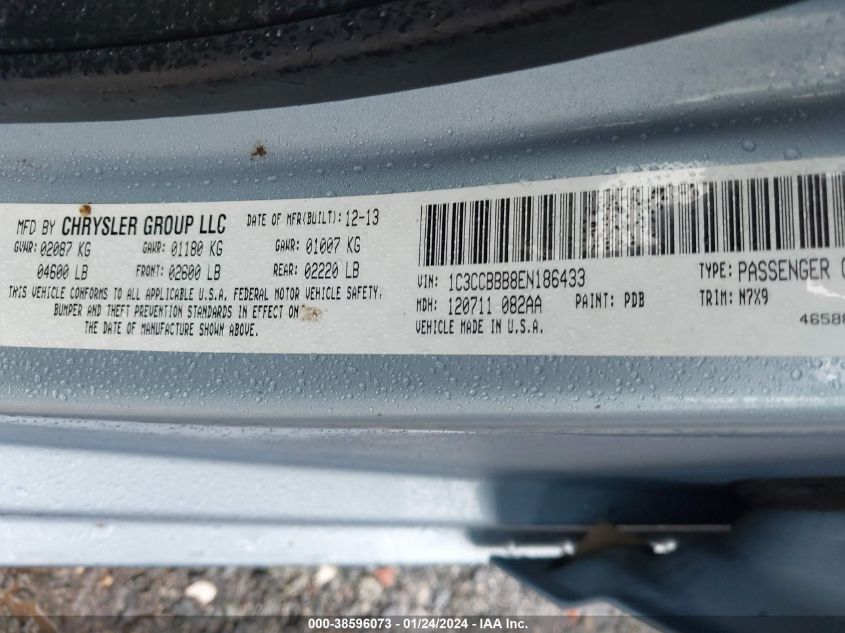 2014 CHRYSLER 200 TOURING - 1C3CCBBB8EN186433